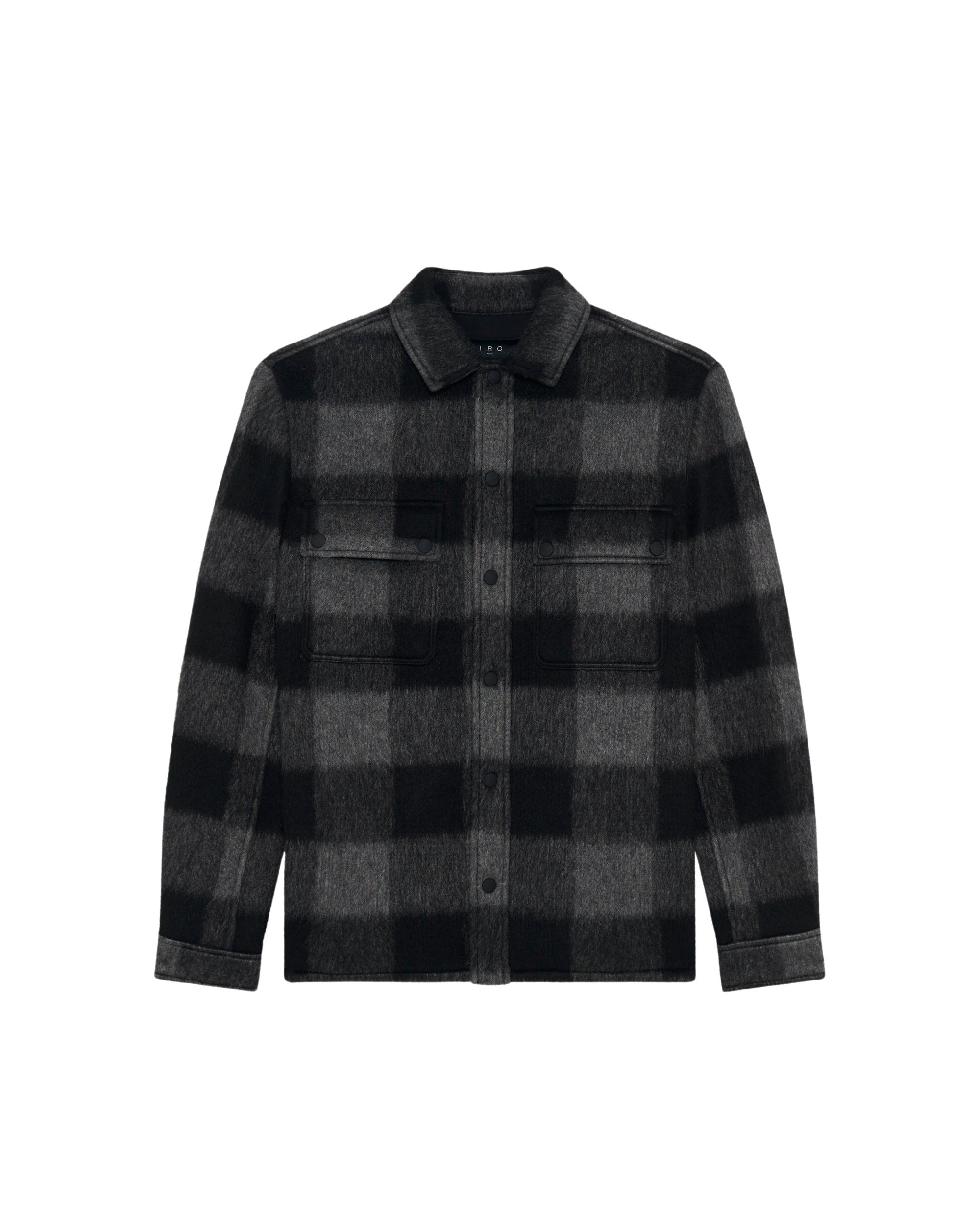 Ilario plaid shirt - Black & Dark Grey