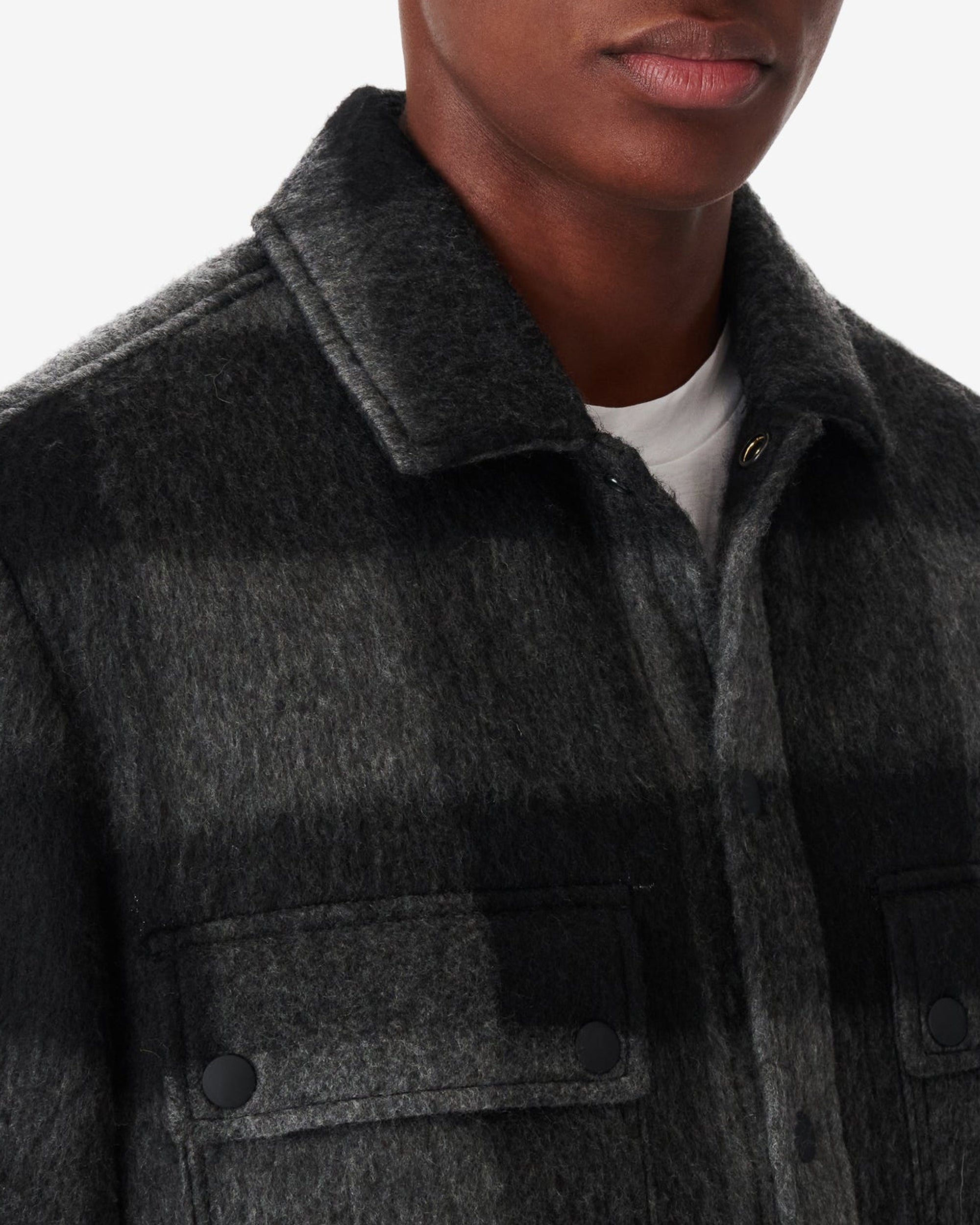 Ilario plaid shirt - Black & Dark Grey