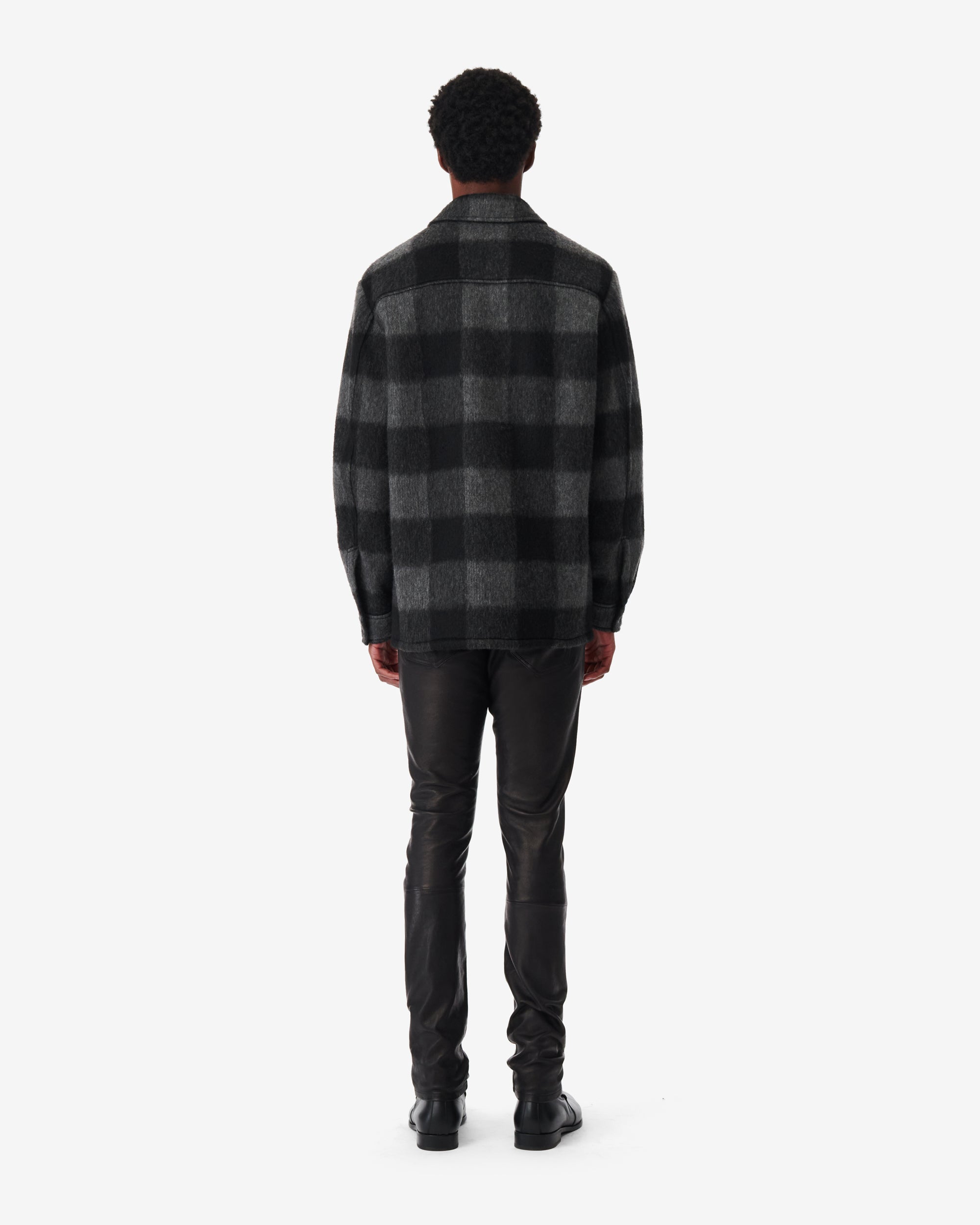Ilario plaid shirt - Black & Dark Grey