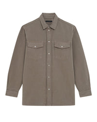 Oliver long sleeve overshirt - Mixed Beige
