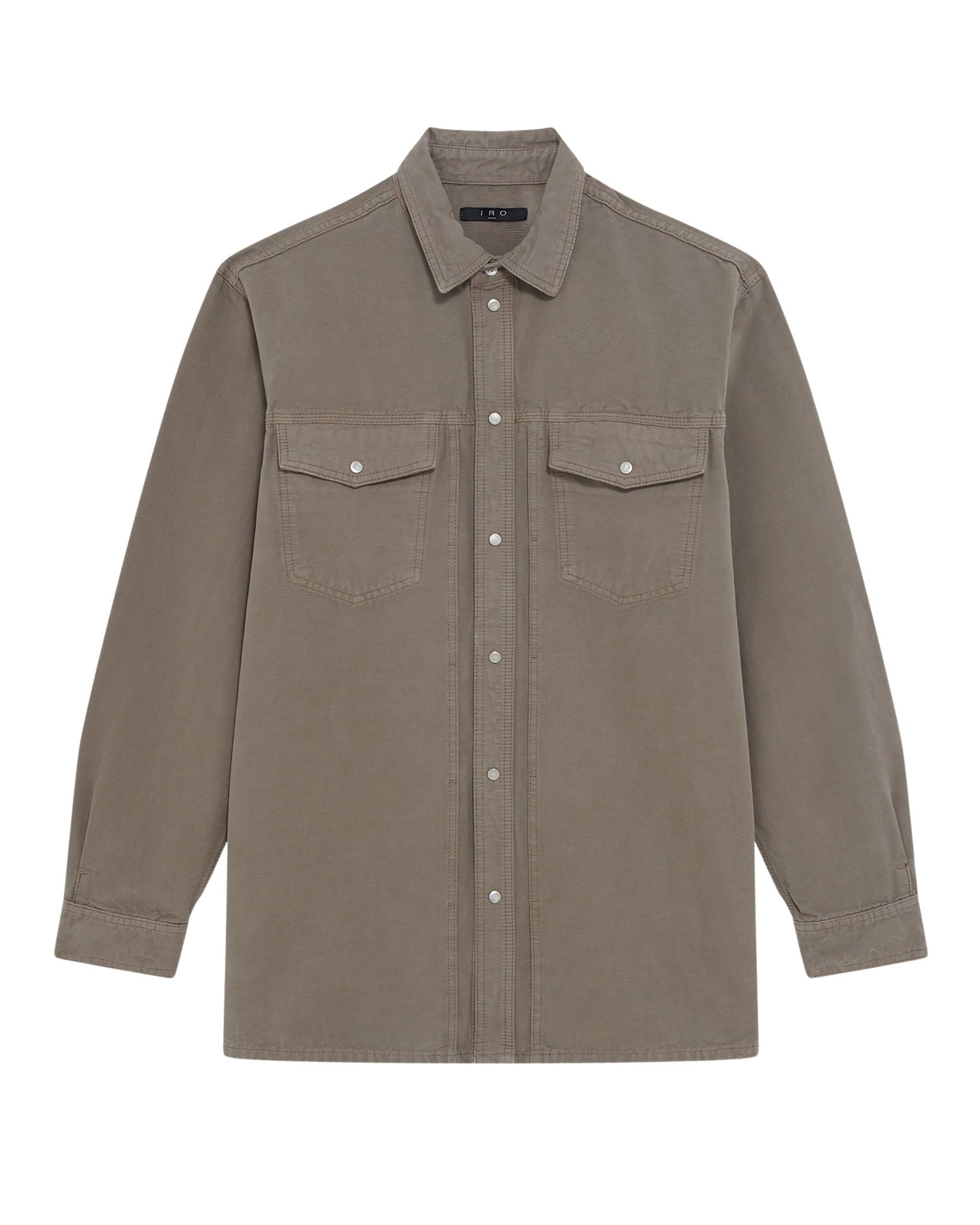 Oliver long sleeve overshirt - Mixed Beige