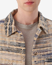 Oliver long sleeve overshirt - Mixed Beige
