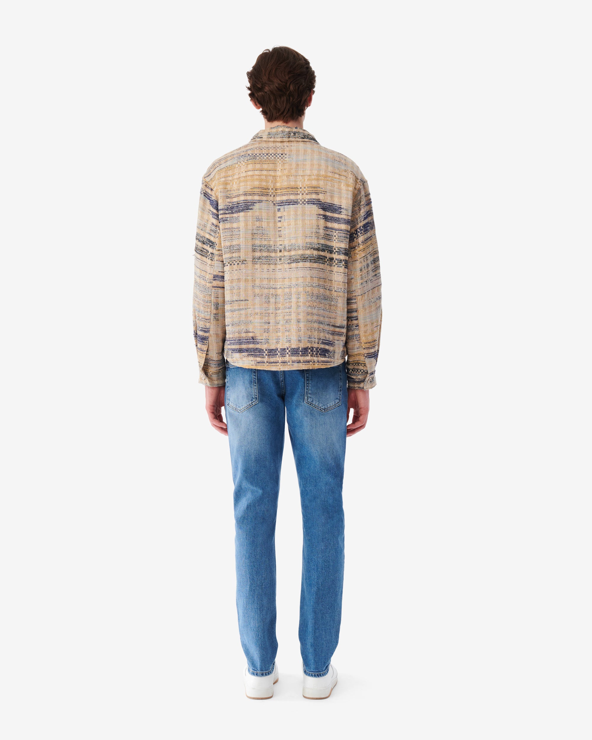 Oliver long sleeve overshirt - Mixed Beige