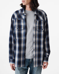 Souba overshirt - Blue & White