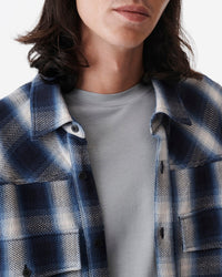 Souba overshirt - Blue & White