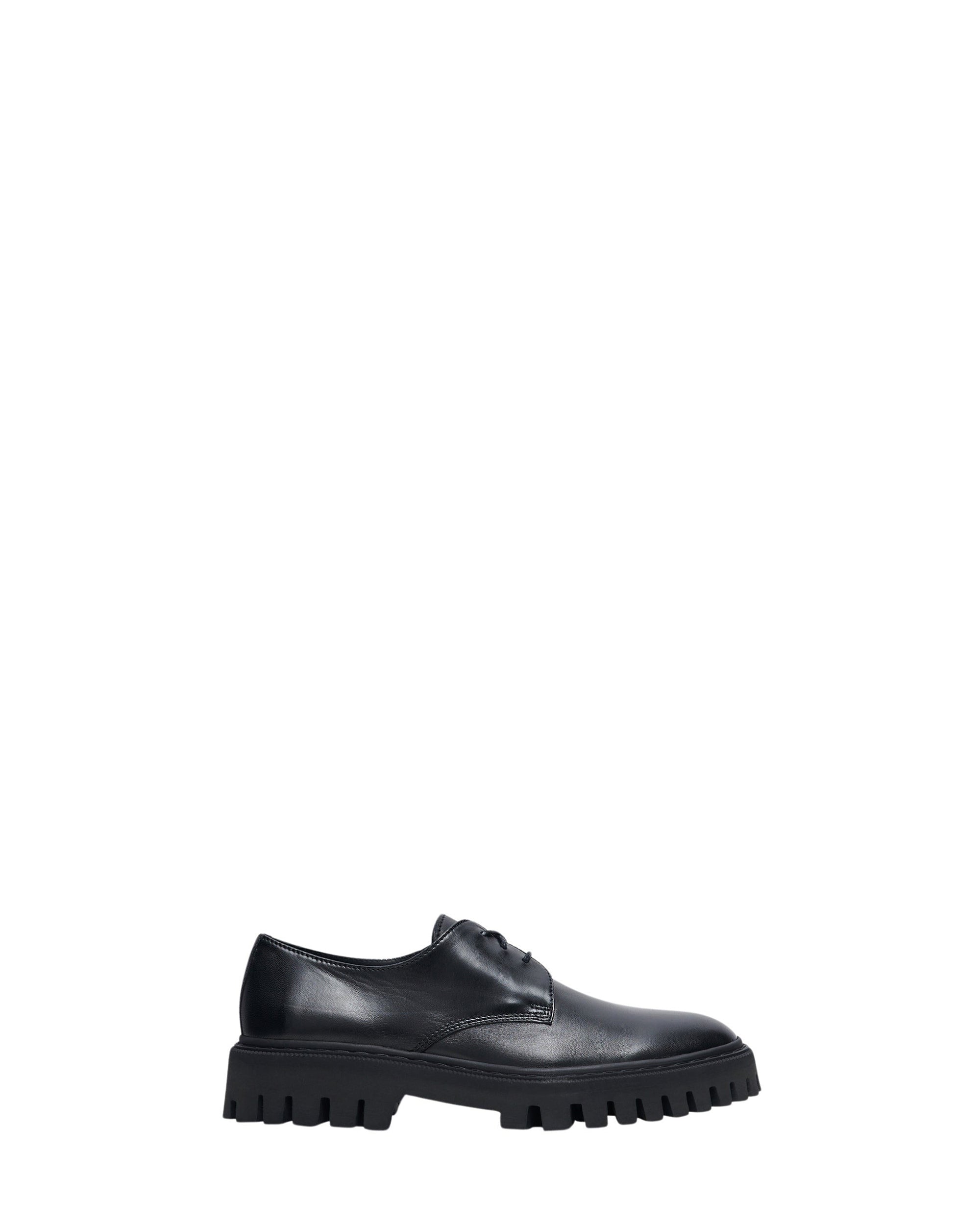 Kosmic Low leather Derbies - Black