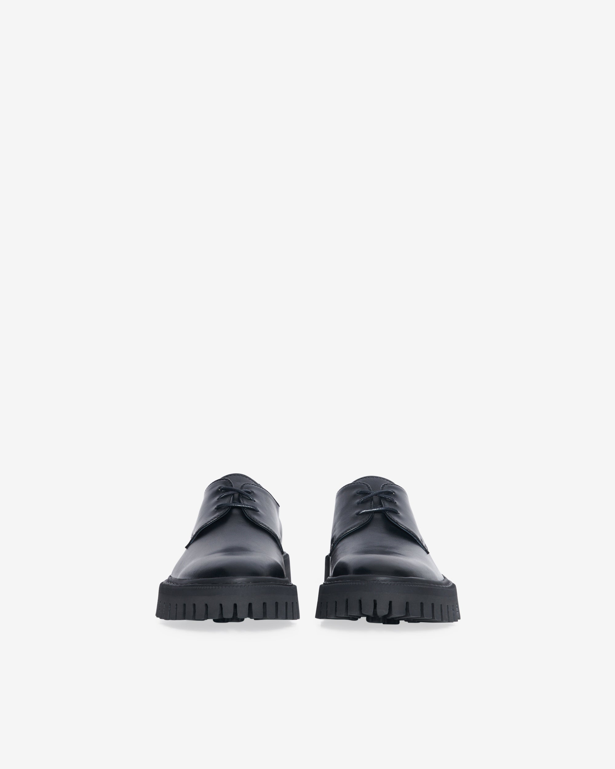 Kosmic Low leather Derbies - Black