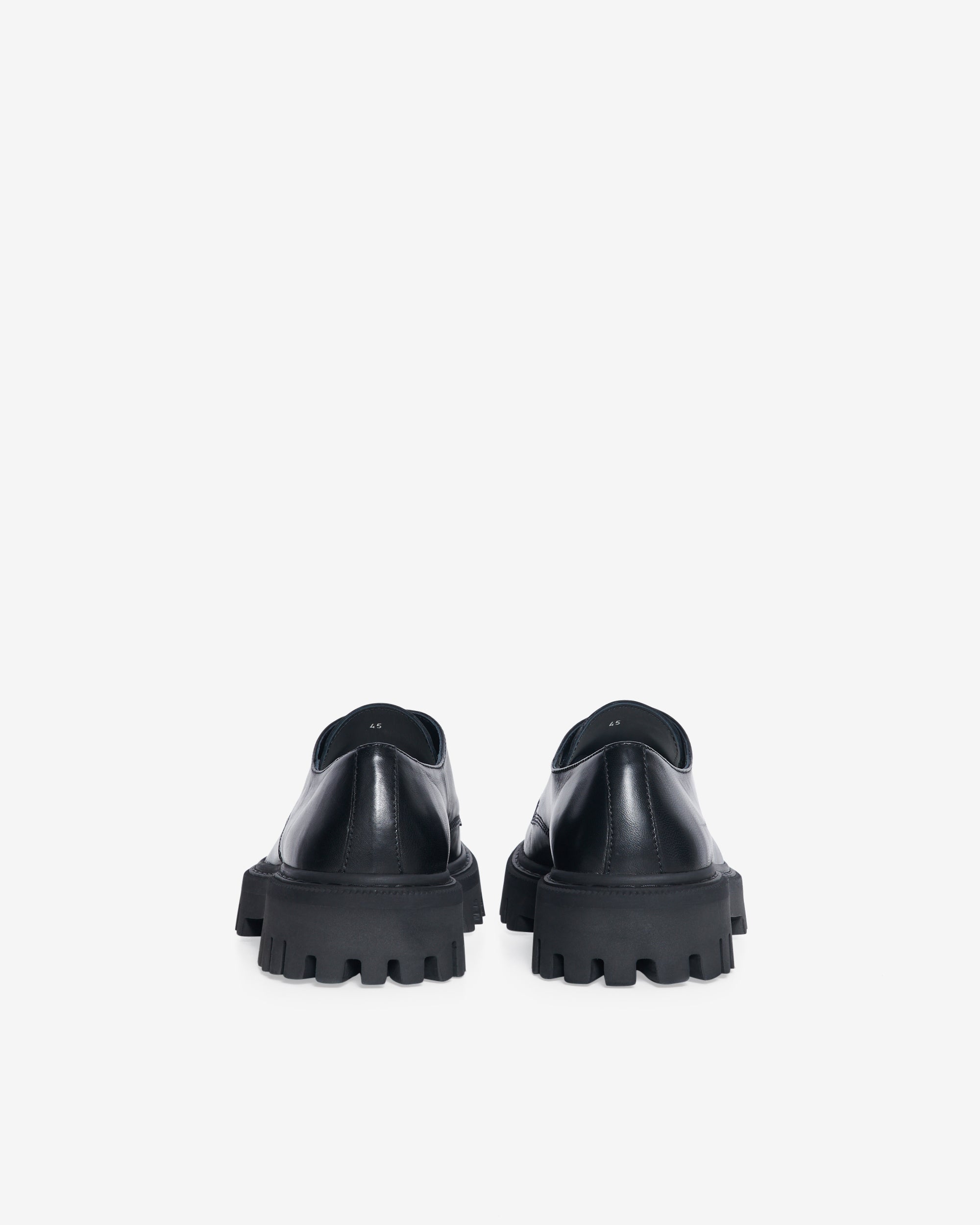 Kosmic Low leather Derbies - Black