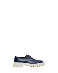 Kosmic Low Derbies in leather - Dark Blue