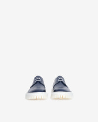 Kosmic Low Derbies in leather - Dark Blue