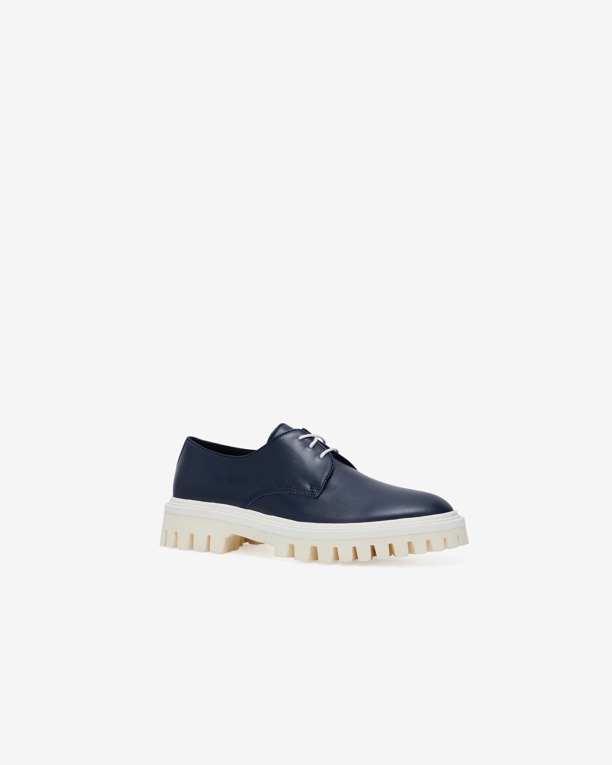 Kosmic Low Derbies in leather - Dark Blue