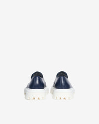 Kosmic Low Derbies in leather - Dark Blue