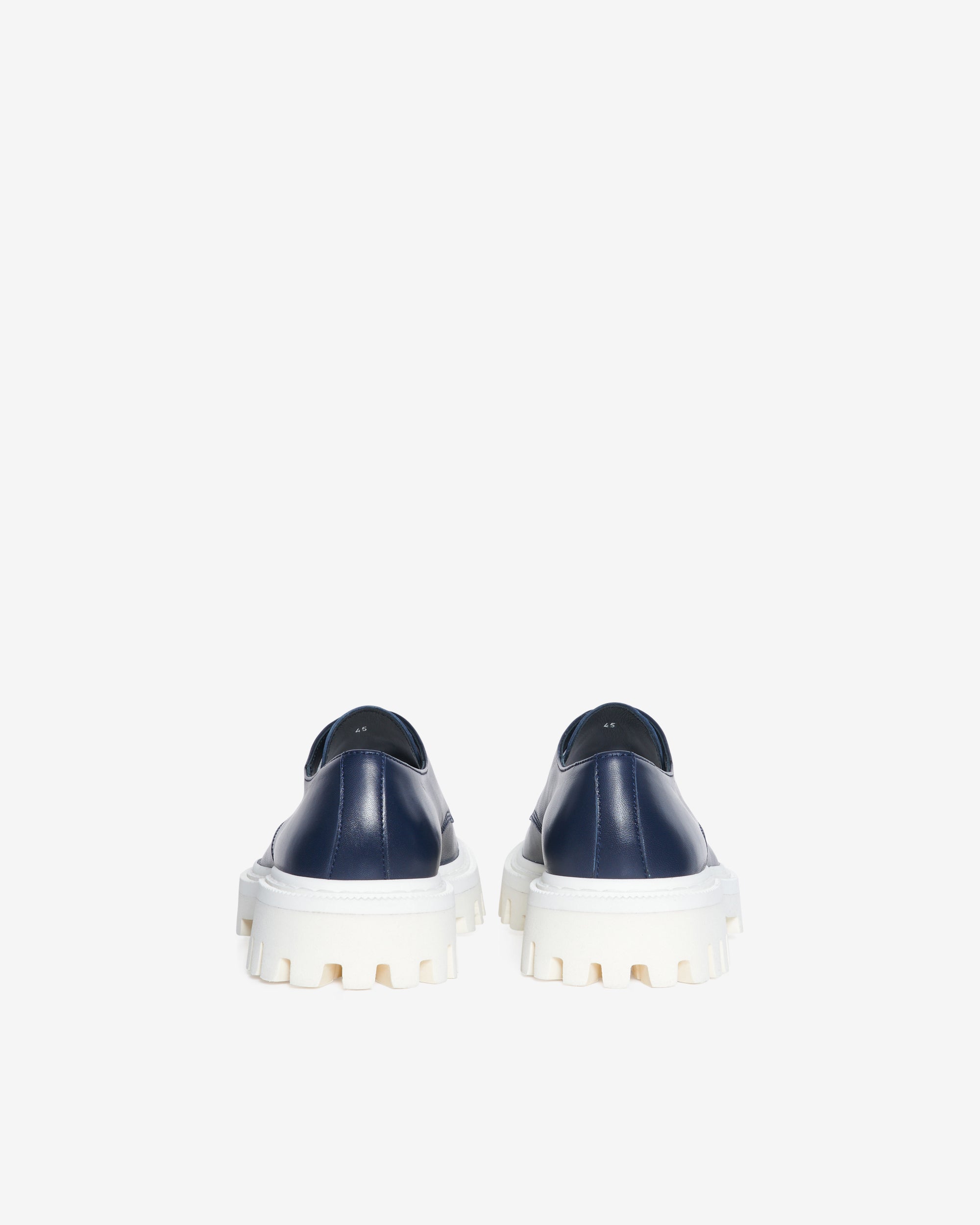 Kosmic Low Derbies in leather - Dark Blue
