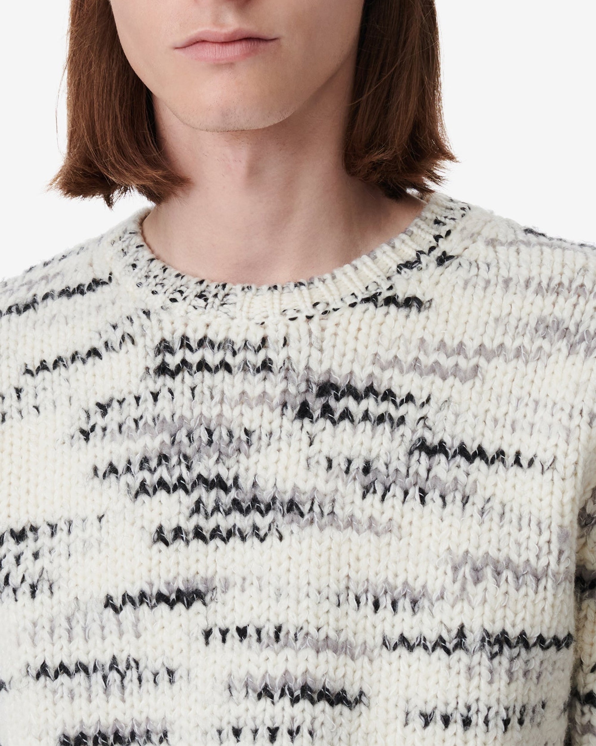 Bapo wool jumper - Ecru & Black
