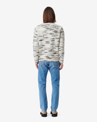 Bapo wool jumper - Ecru & Black