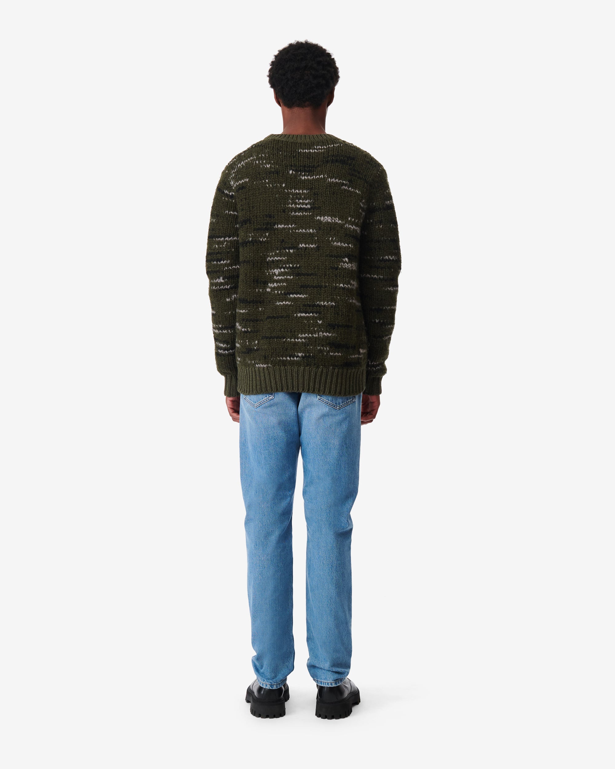 Bapo wool jumper - Khaki & Black