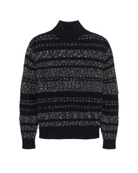 Inoko wool jumper - Black & Dark Grey