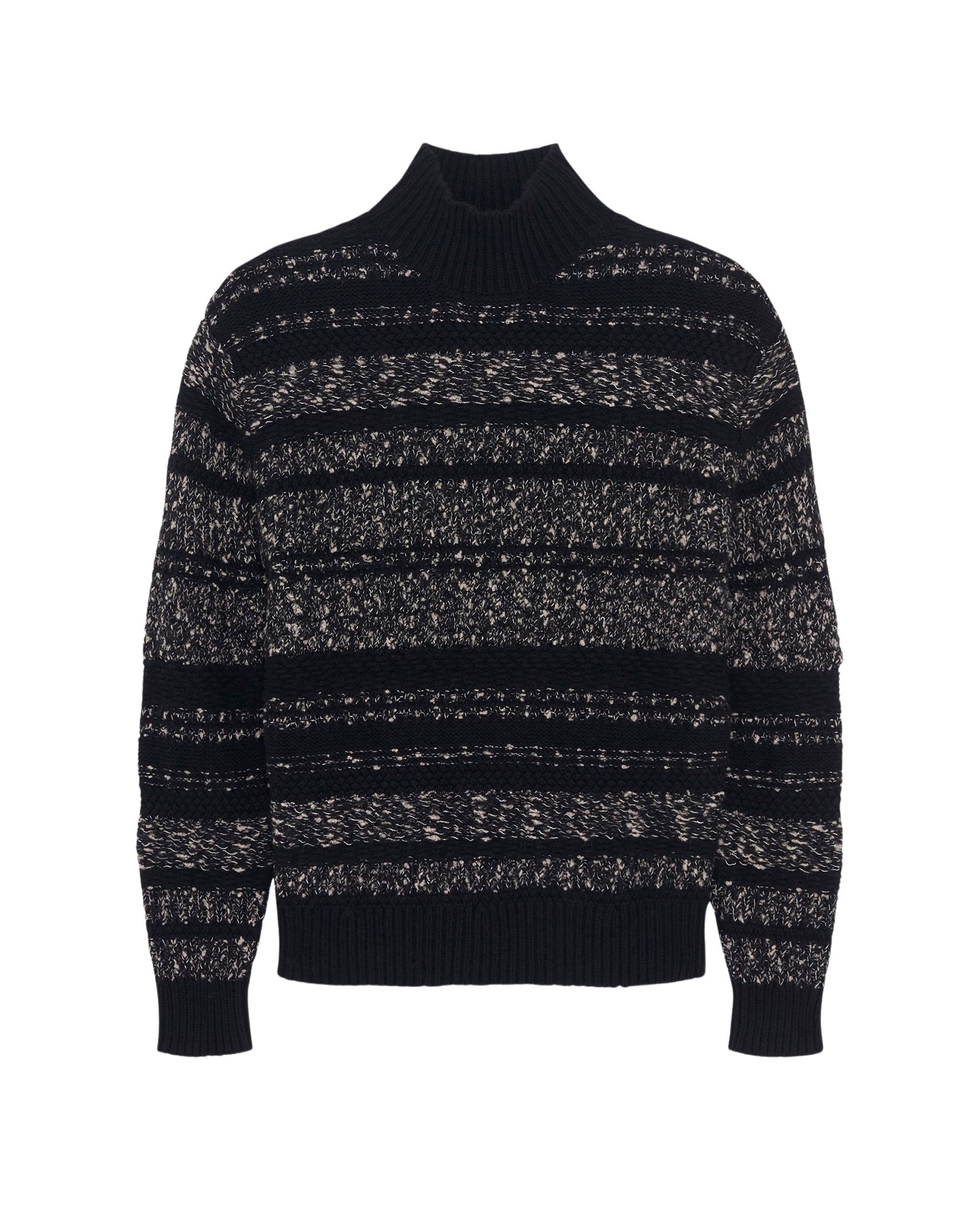 Inoko wool jumper - Black & Dark Grey