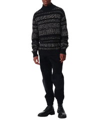 Inoko wool jumper - Black & Dark Grey