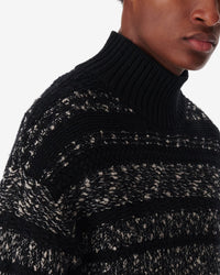 Inoko wool jumper - Black & Dark Grey