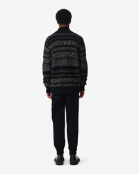 Inoko wool jumper - Black & Dark Grey