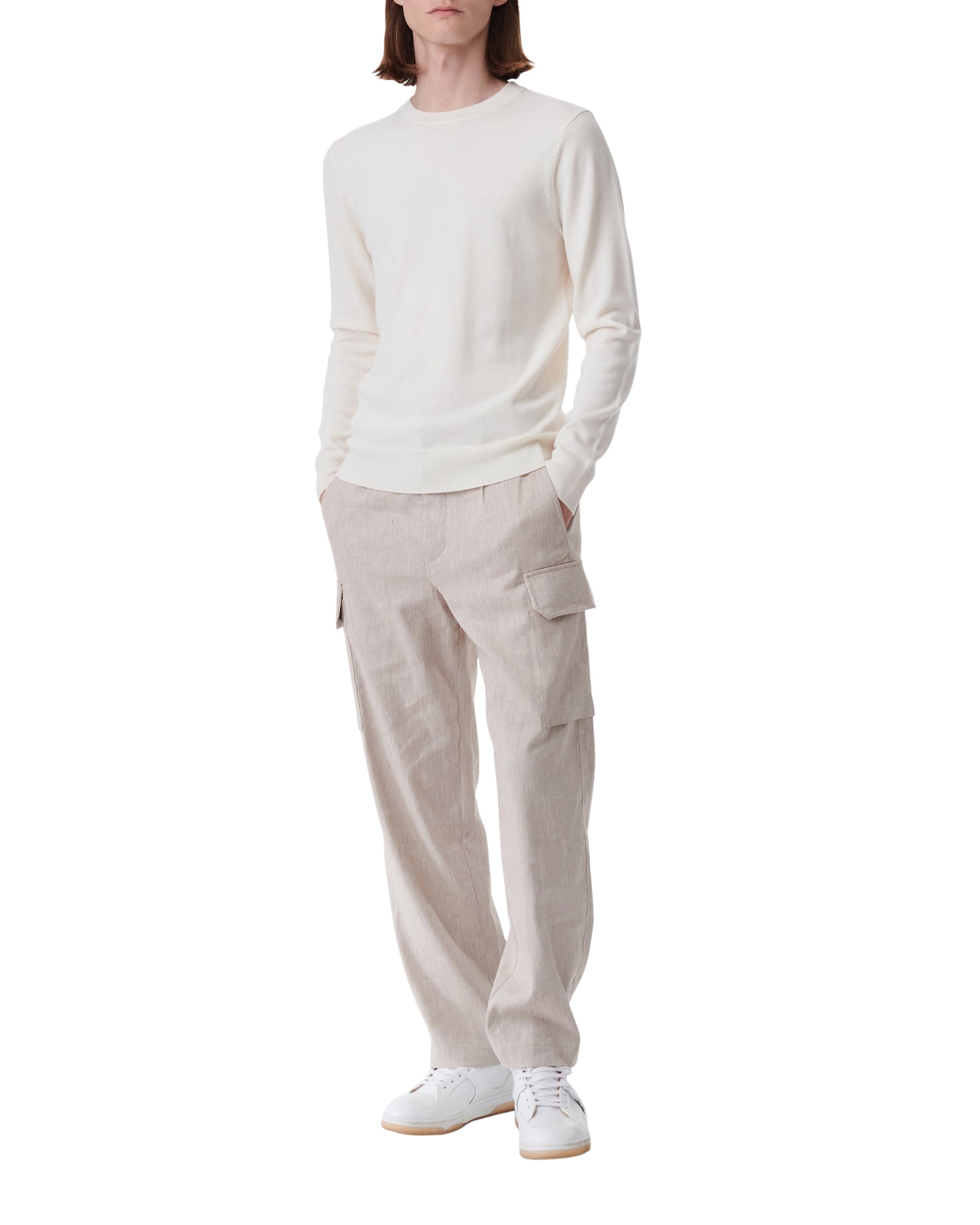 Maleyo wool sweatshirt - Ecru