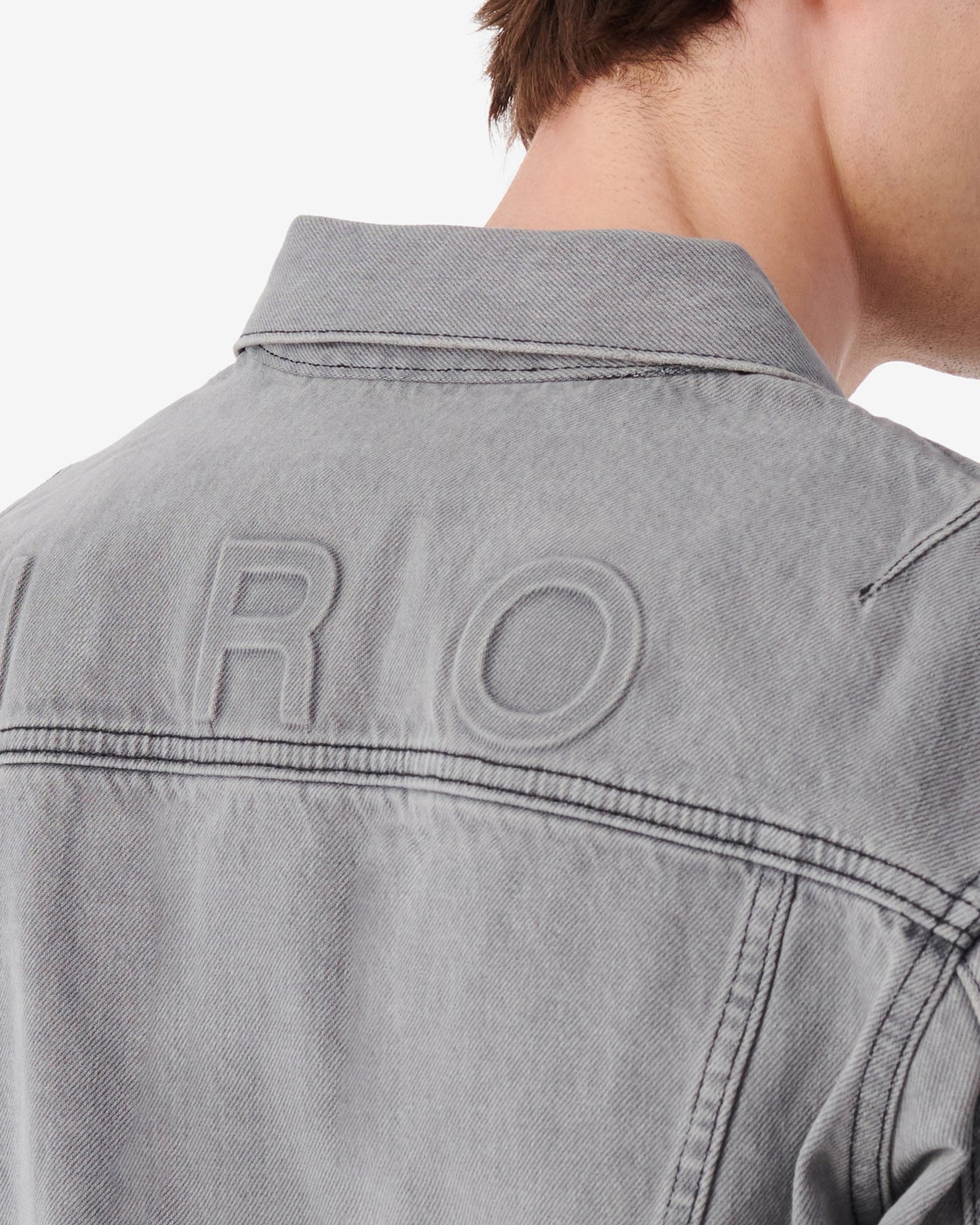 Arlo ruffled jacket - Grey Used