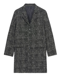 Calvon alpaca coat - Black & White