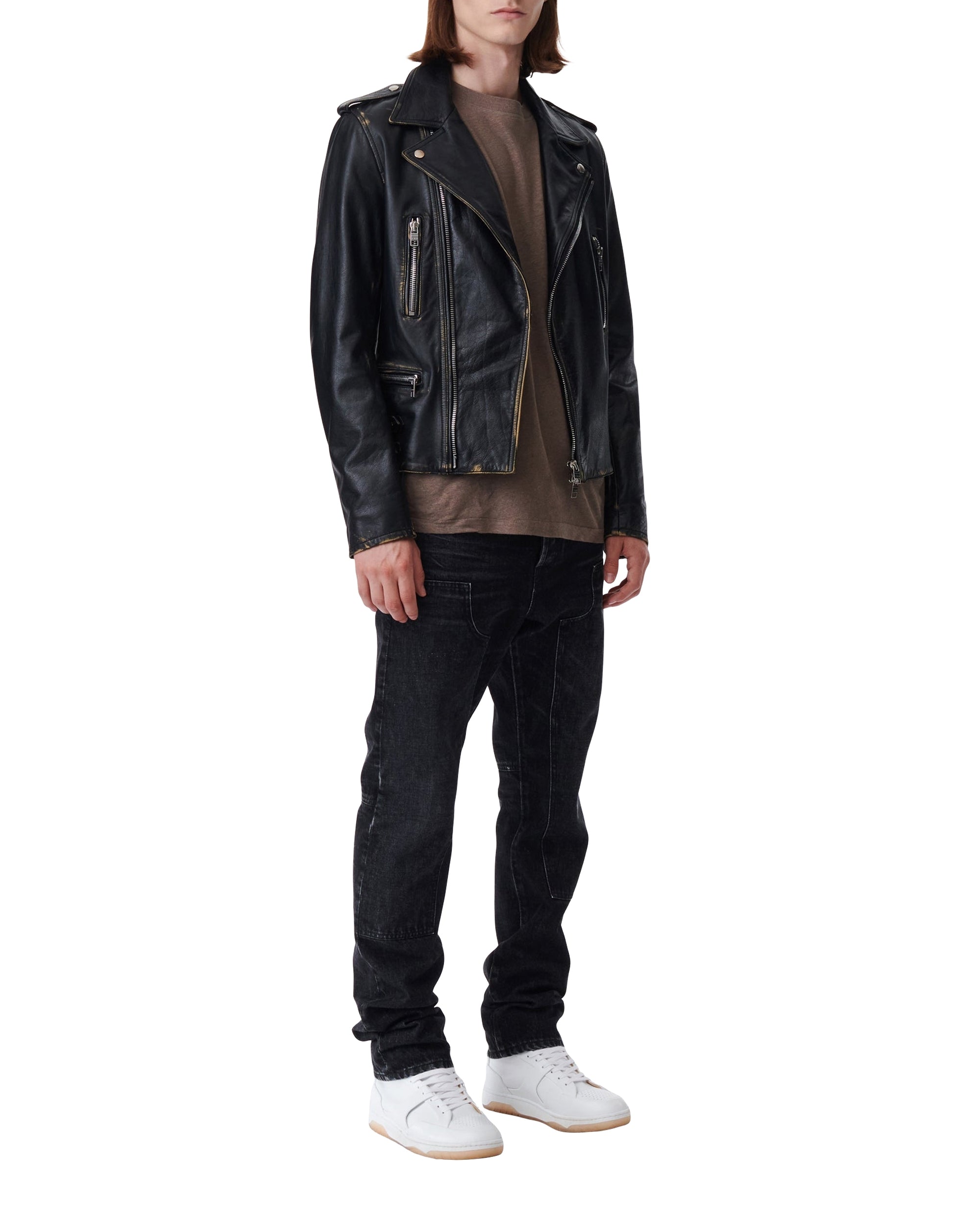 Cruise leather perfecto - Black & Beige