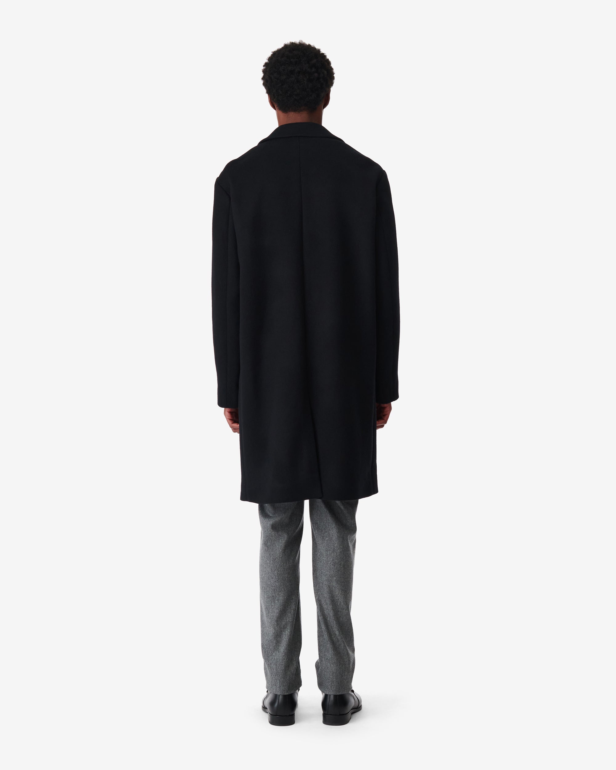 Cung coat in wool - Black