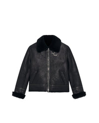 Deleo leather jacket - Black