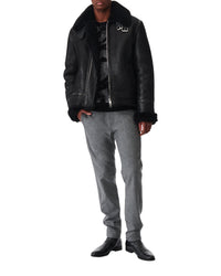 Deleo leather jacket - Black