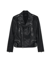 Erik leather jacket - Black