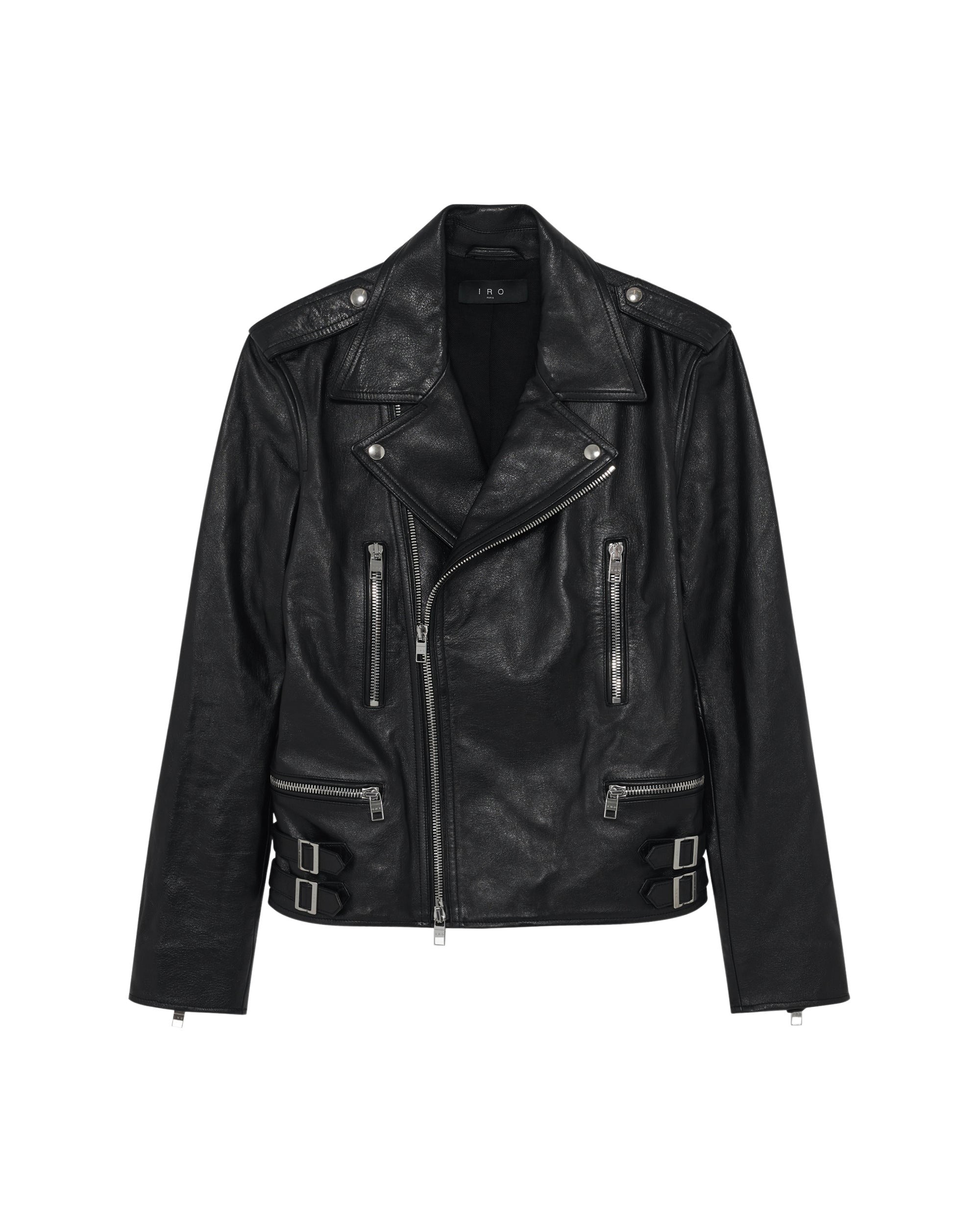 Erik leather jacket - Black