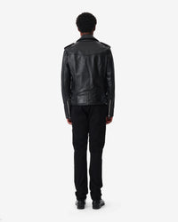 Erik leather jacket - Black