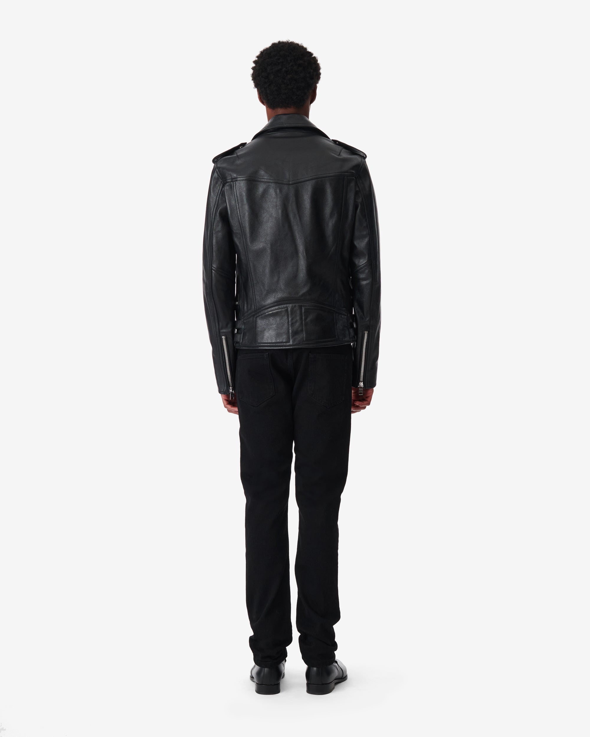 Erik leather jacket - Black