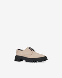 Kosmic Low Sd Derbies in leather - Beige