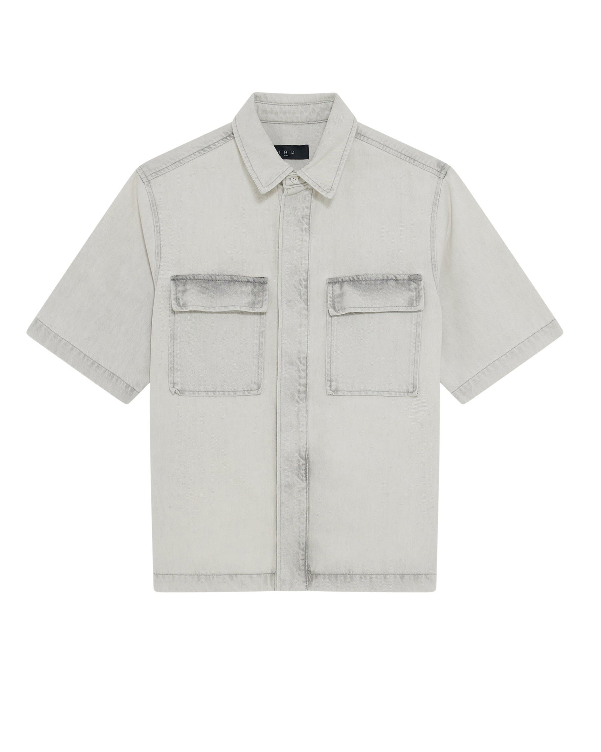Ivera short-sleeved shirt - Bleached Grey