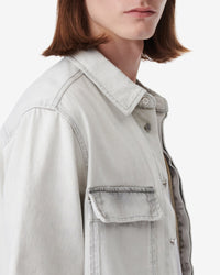 Ivera short-sleeved shirt - Bleached Grey