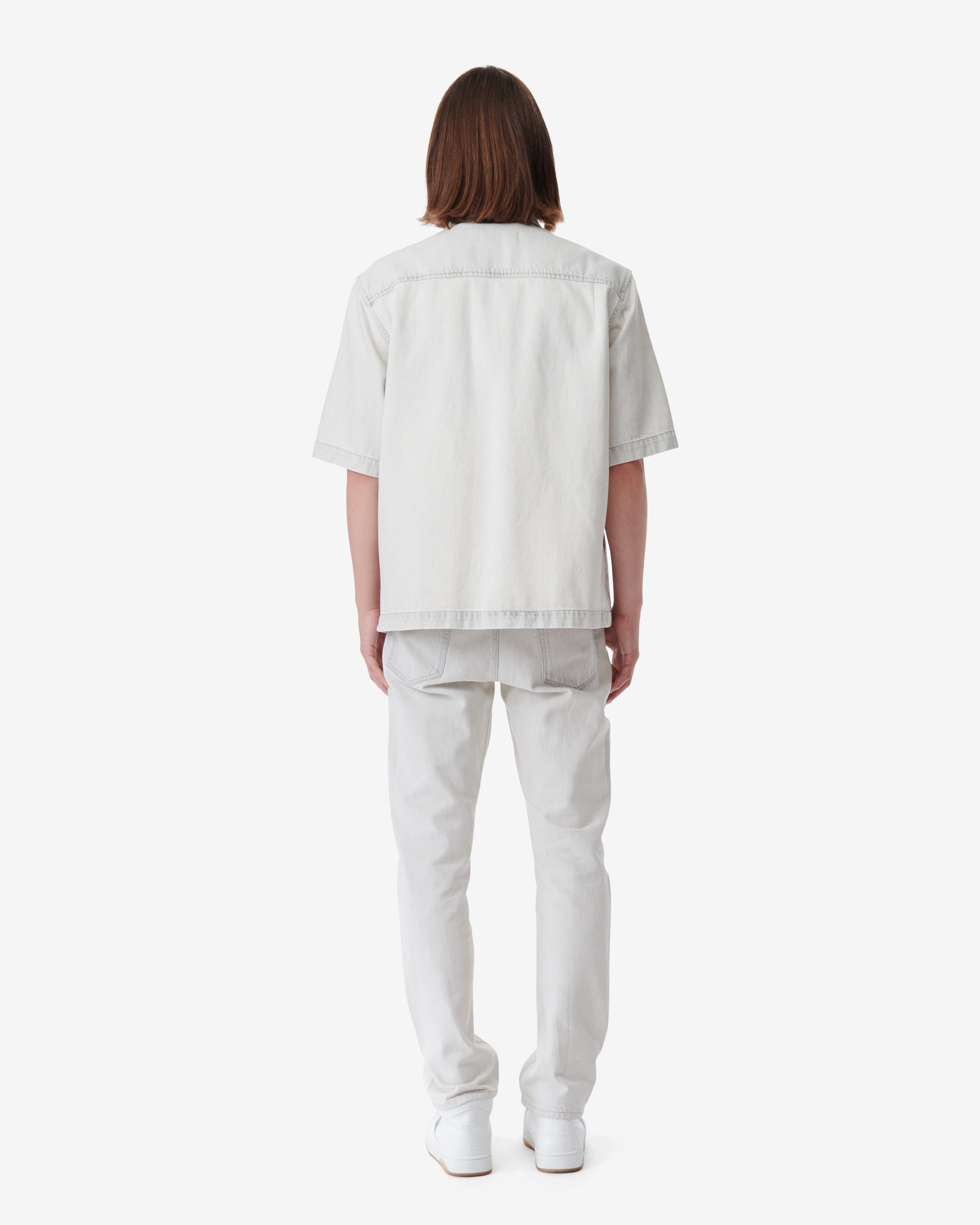 Ivera short-sleeved shirt - Bleached Grey