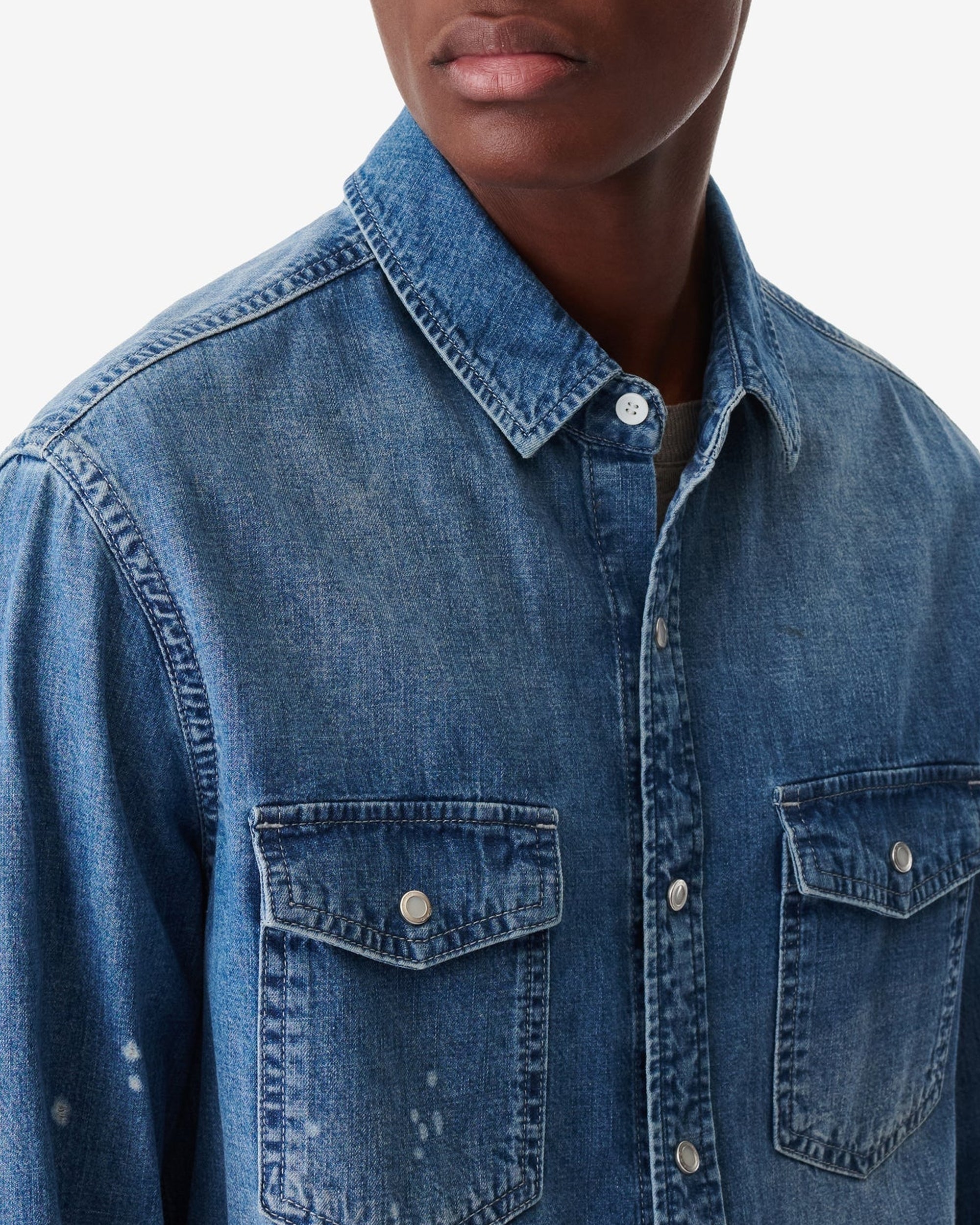 Kiro Shirt - Mid Blue Used