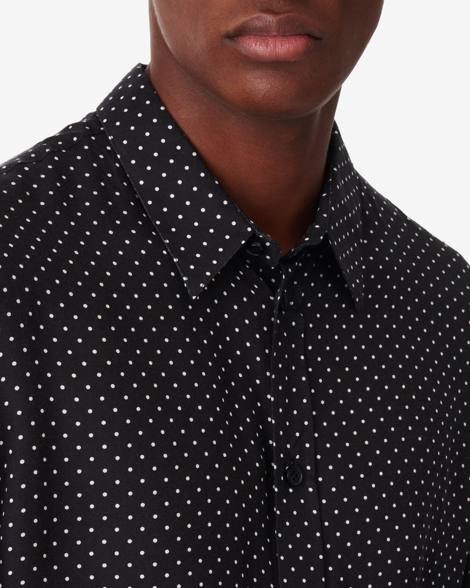 Lommi shirt - Black & Offwhite