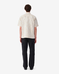 Nahel short-sleeved shirt - Beige & Ecru