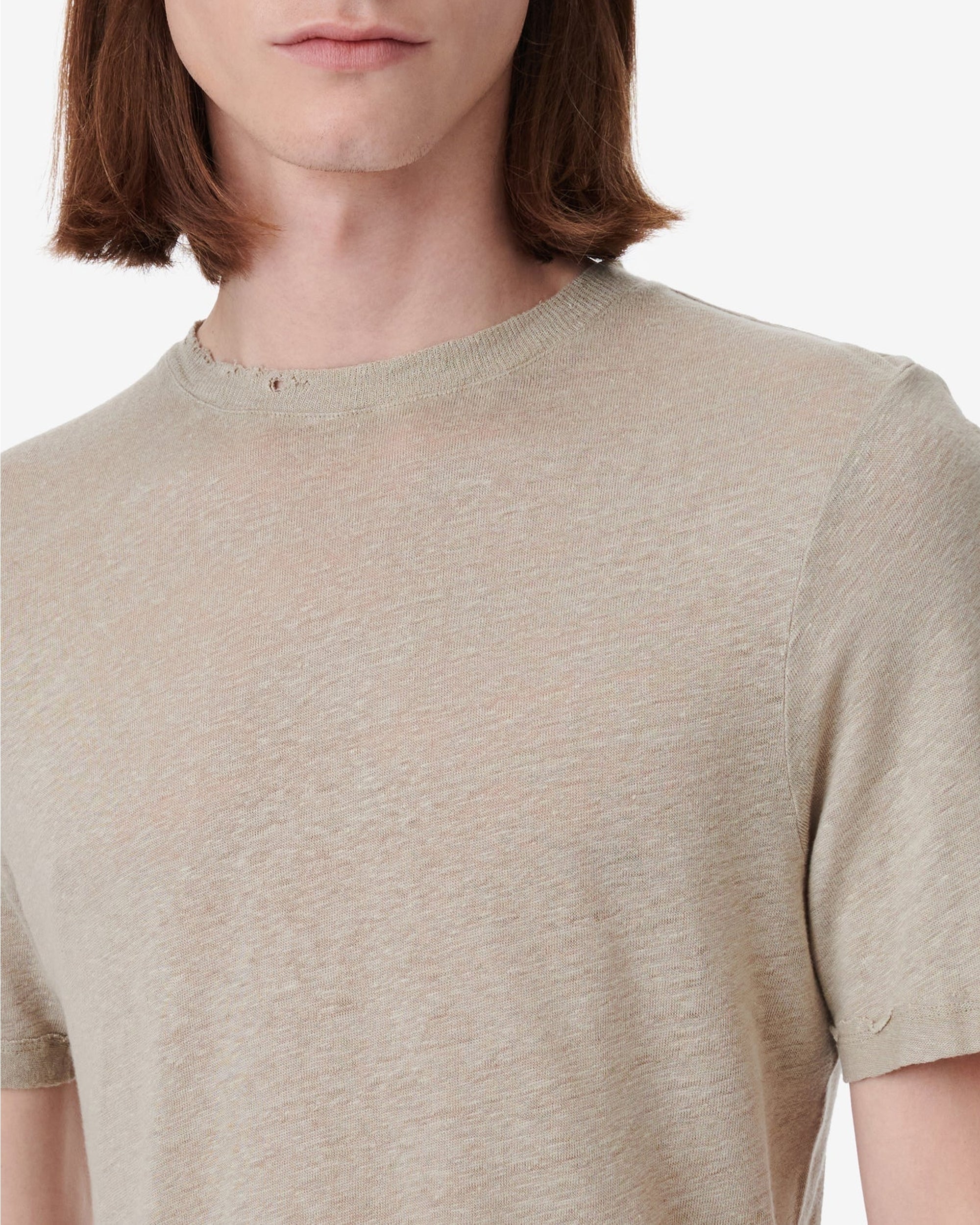 Areso linen T-shirt - Taupe