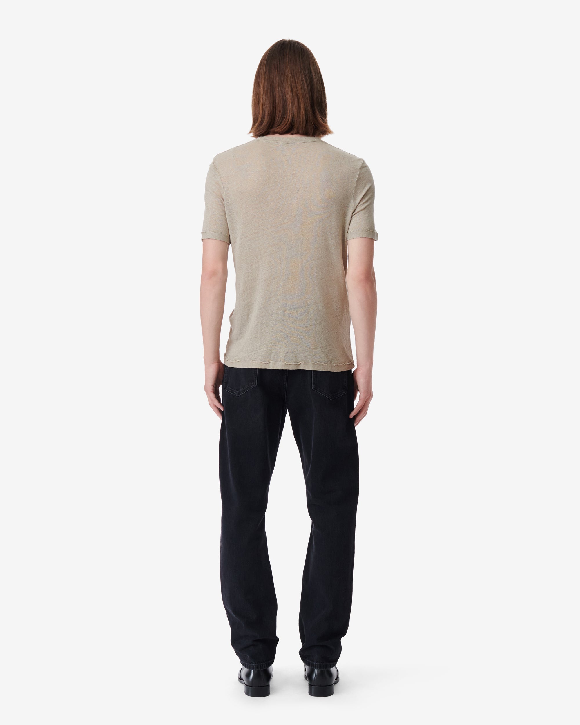 Areso linen T-shirt - Taupe