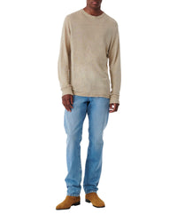 Arona long-sleeved linen T-shirt - Taupe