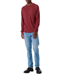Arona long-sleeved linen T-shirt - Bordeaux