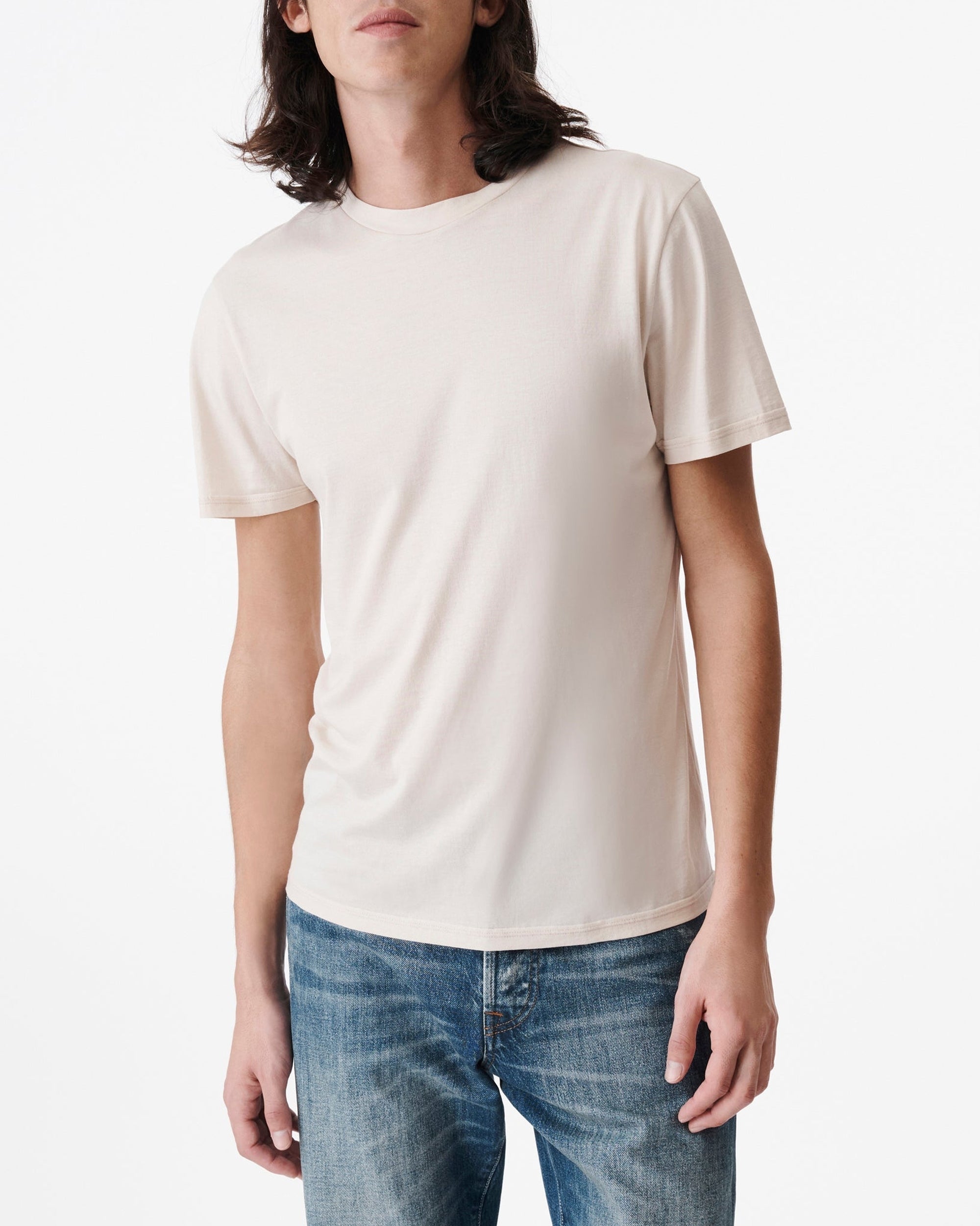Okobo silk blend T-shirt - Light Beige
