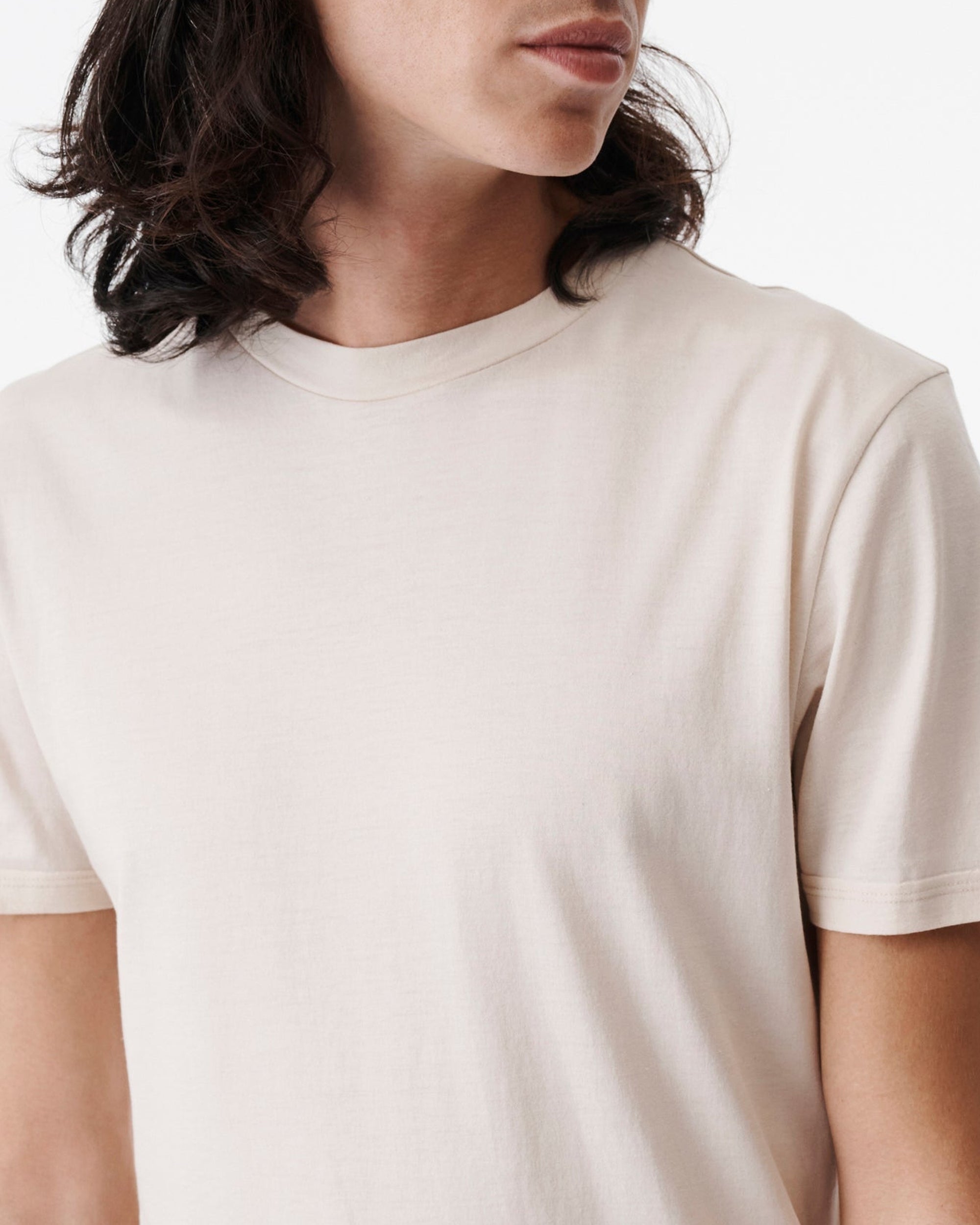 Okobo silk blend T-shirt - Light Beige