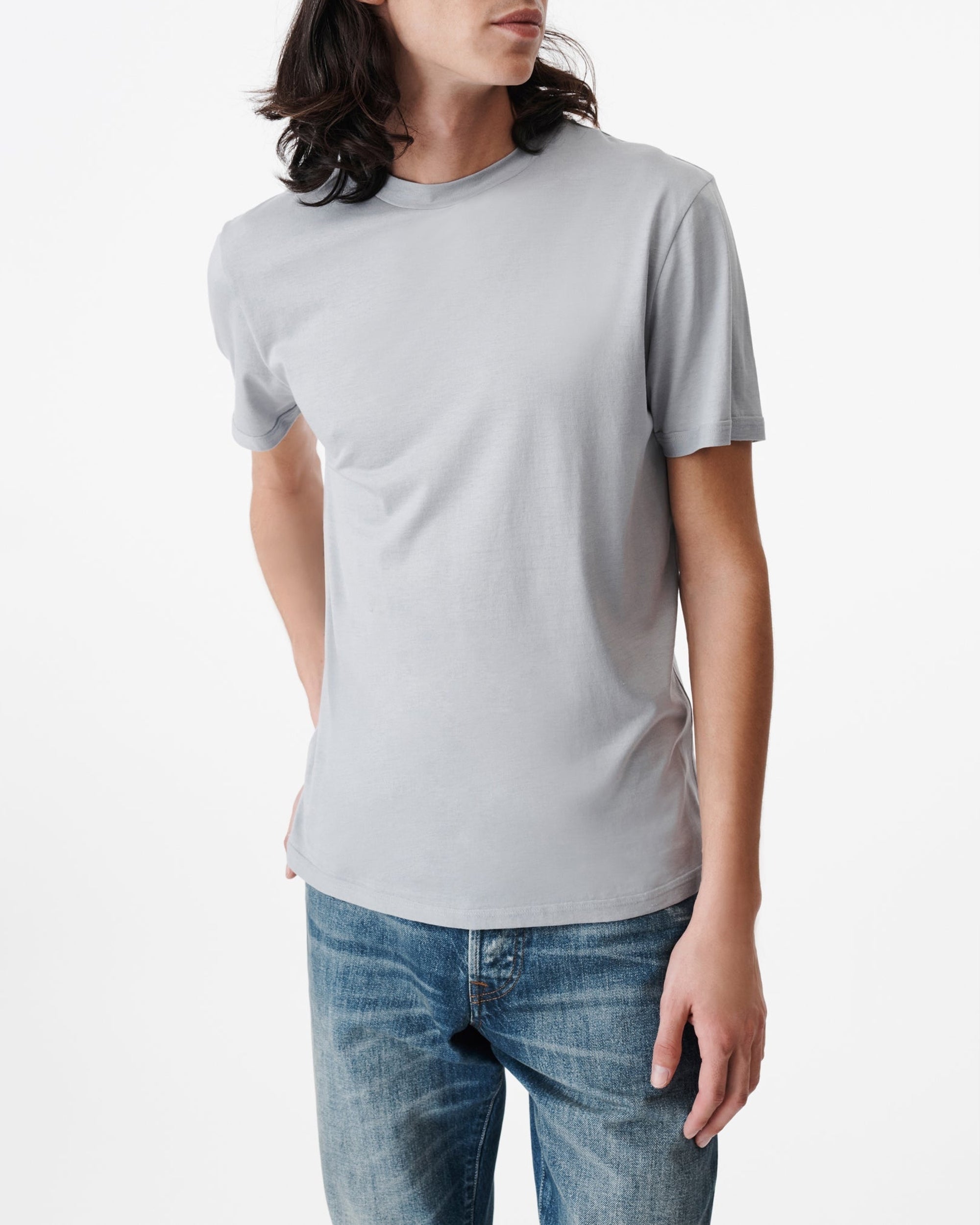 Okobo silk blend T-shirt - Dark Grey
